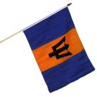Barbados Large Stick Flag