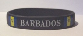 Barbados Rubber bracelet (black)