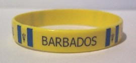 Barbados Rubber bracelets (yellow)