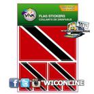 Trinidad 5 multi-pack Vinyl flag stickers