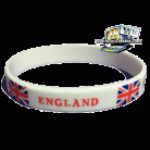 England Rubber bracelet (White)