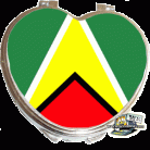 Guyana Heart Shaped Compact