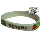 Guyana Rubber bracelet (white)