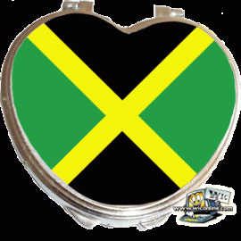Jamaican Heart Shaped Compact