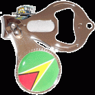 Guyana Nail Clipper & Bottle Opener Keychain