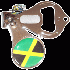 Jamaica Nail Clipper & Bottle Opener Keychain