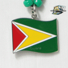 Guyana Flag Pendant Necklace