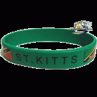 St. Kitts Rubber bracelet (green)