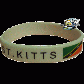 St. Kitts Rubber bracelet (white)