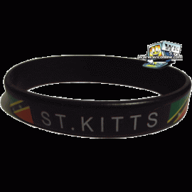 St. Kitts Rubber bracelet (black)