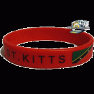 St. Kitts Rubber bracelet (red)