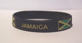 Jamaica Rubber bracelet (black)