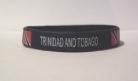 Trinidad and Tobago Rubber bracelets (black)